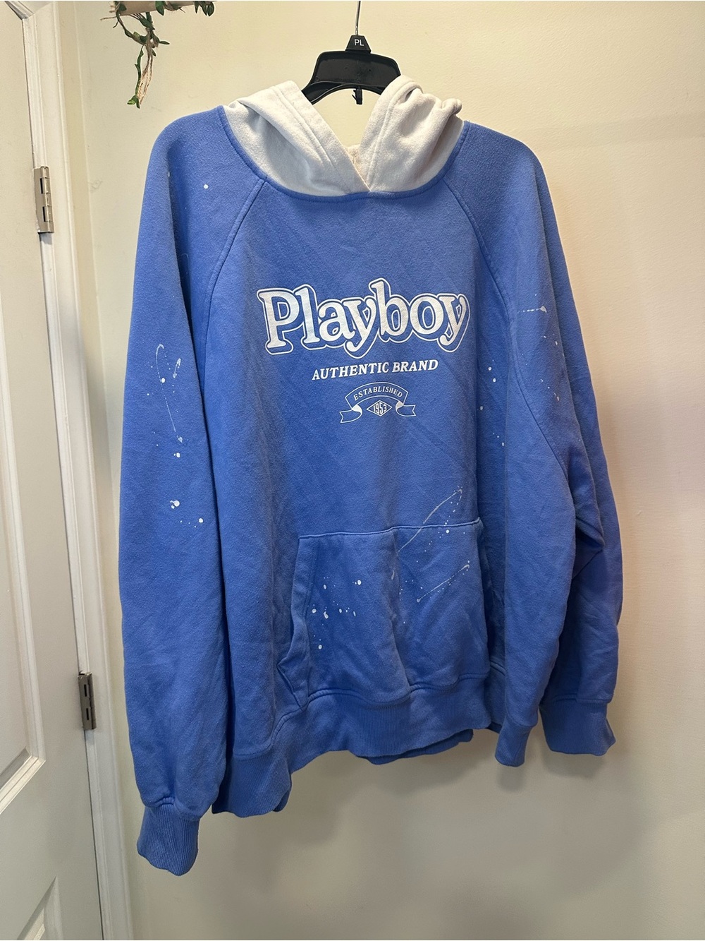 Men’s / Unisex L | Playboy x PacSun Oversized Paint Splatter Hoodie